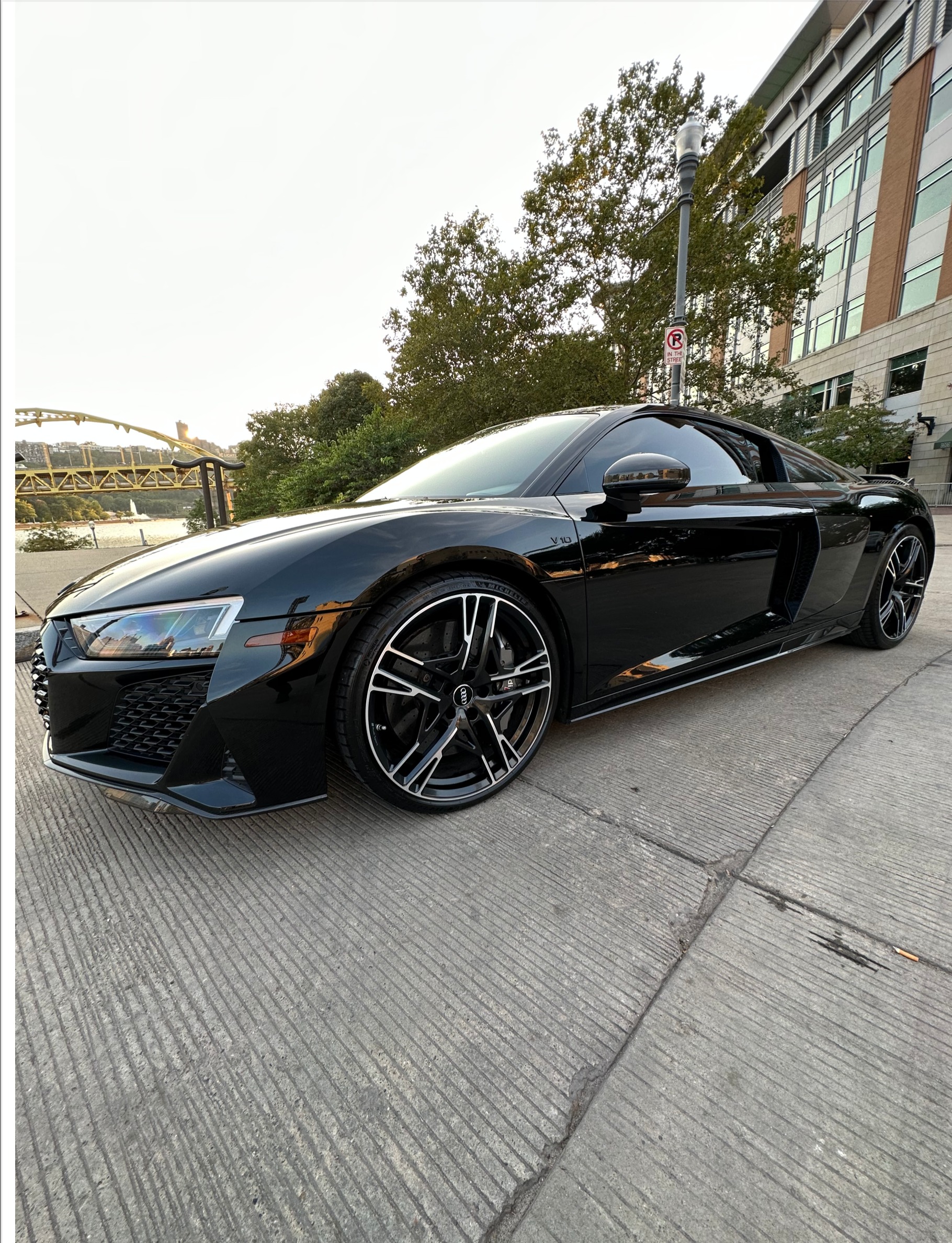 Matte R8 With Wing Audi R8 Matte Silver
