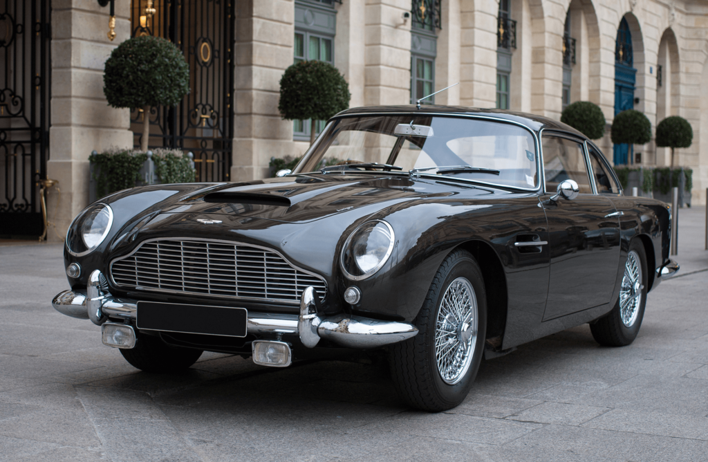 Dark grey Aston Martin DB5