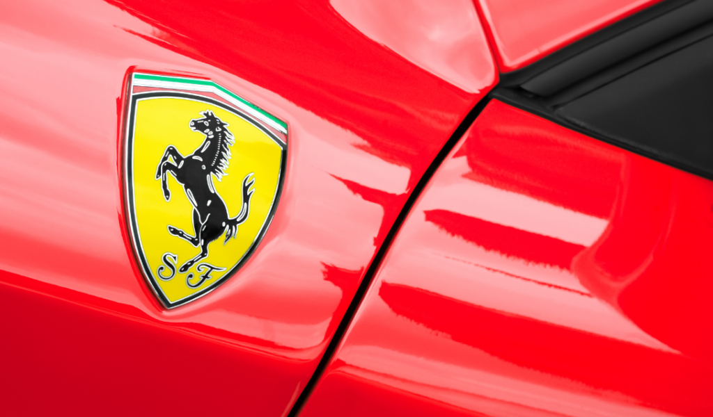 ferrari hood emblem
