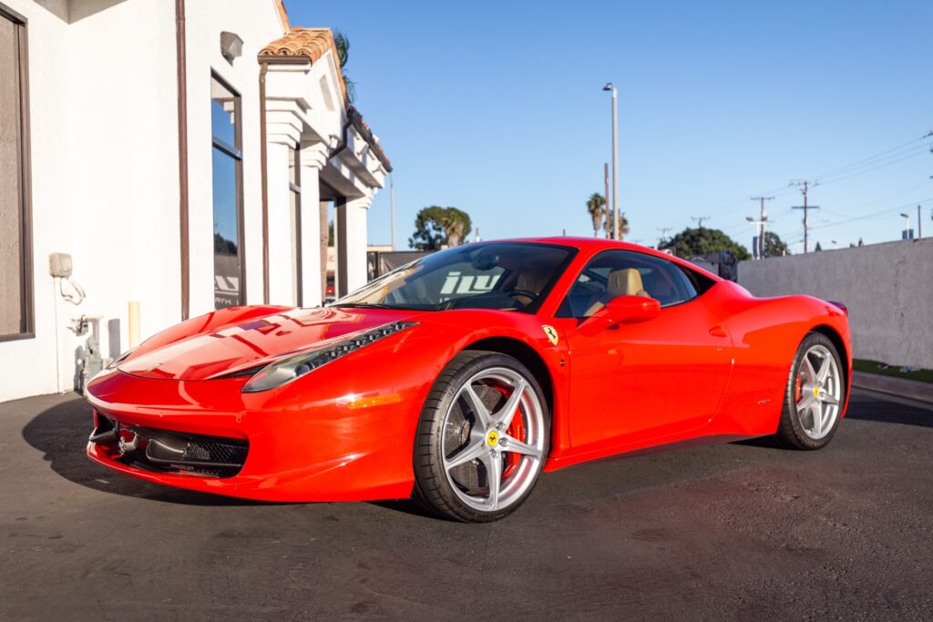 Red Ferrari 458 for sale.