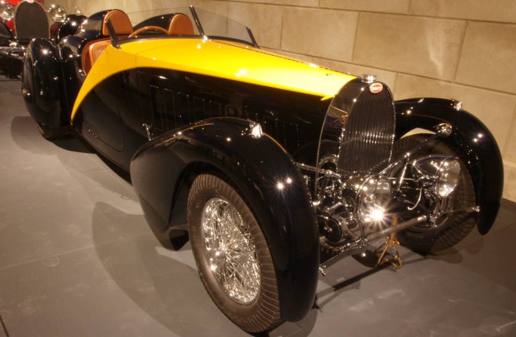 classic bugatti car